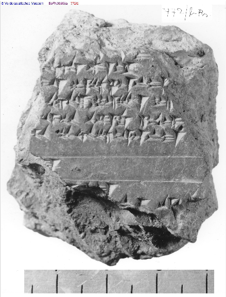 From Mainzer Photoarchiv. © Vorderasiatisches Museum. tablet